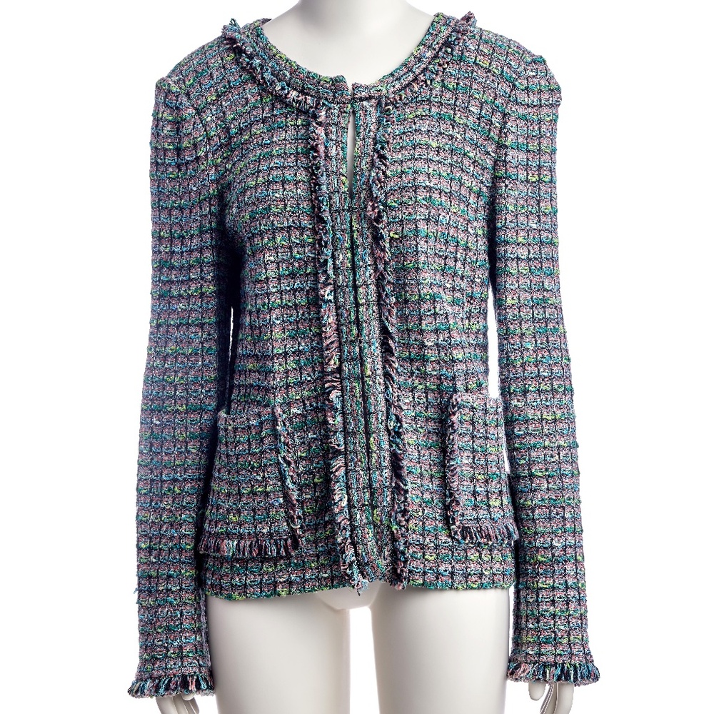 ST. JOHN Knits Multi Colored Jacket Blazer